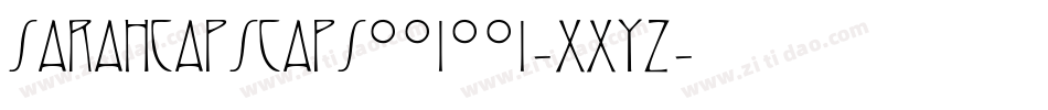 SarahcapsCaps001001-XXYZ字体转换 SarahcapsCaps001001-XXYZ字体转换
