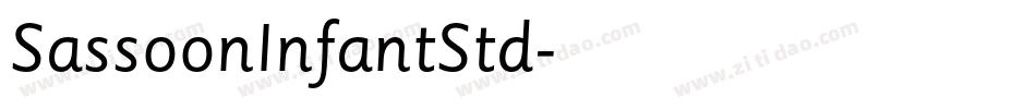 SassoonInfantStd字体转换
