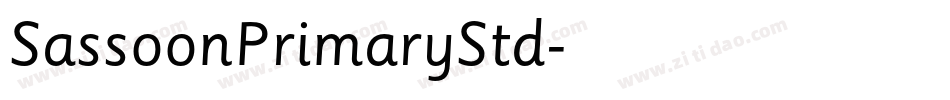 SassoonPrimaryStd字体转换
