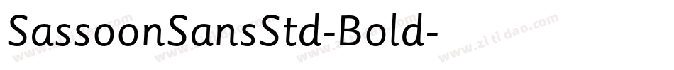 SassoonSansStd-Bold字体转换