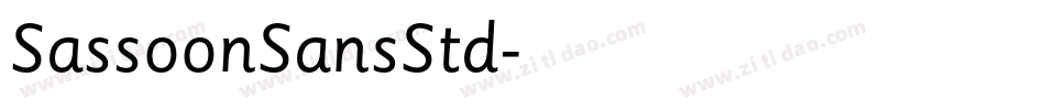 SassoonSansStd字体转换