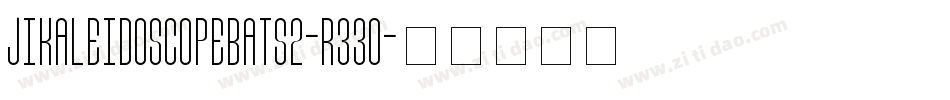 JiKaleidoscopeBats2-r33O字体转换
