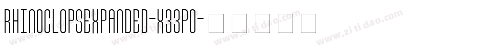 RhinoclopsExpanded-x33p0字体转换