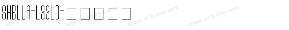 Shelva-L33LD字体转换