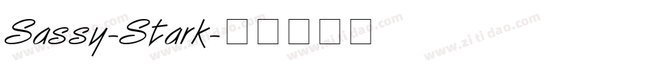 Sassy-Stark字体转换