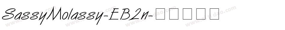 SassyMolassy-EB2n字体转换