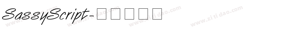 SassyScript字体转换
