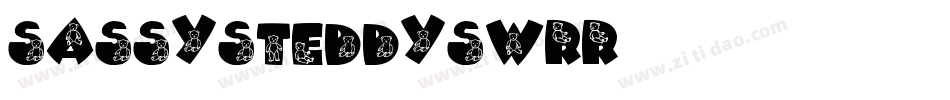 SassysTeddys1-0WRR字体转换