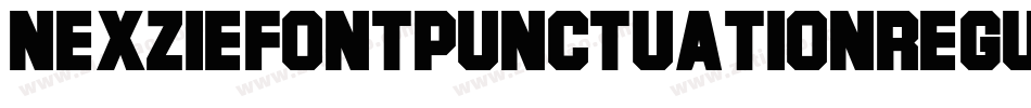 NexzieFontPunctuationRegular-5YKG字体转换