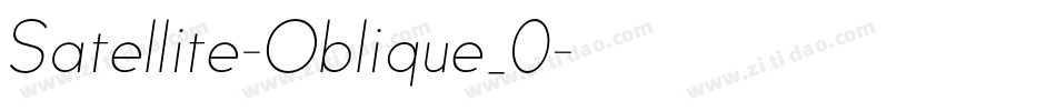 Satellite-Oblique_0字体转换