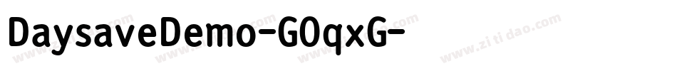 DaysaveDemo-GOqxG字体转换