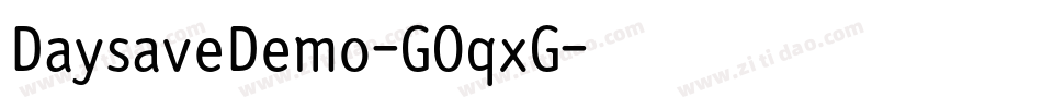 DaysaveDemo-GOqxG字体转换