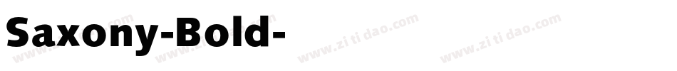 Saxony-Bold字体转换