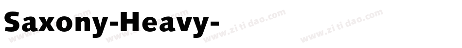 Saxony-Heavy字体转换