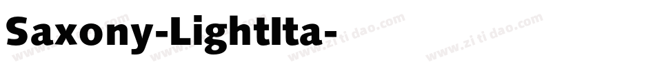 Saxony-LightIta字体转换