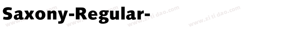 Saxony-Regular字体转换