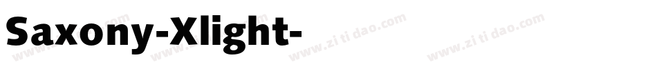Saxony-Xlight字体转换
