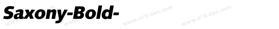 Saxony-Bold字体转换