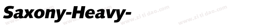 Saxony-Heavy字体转换