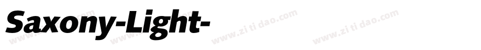 Saxony-Light字体转换