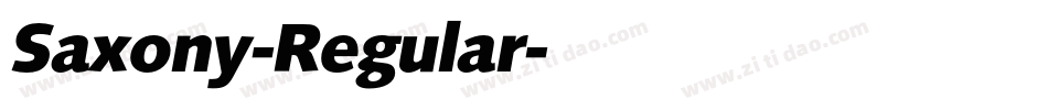 Saxony-Regular字体转换