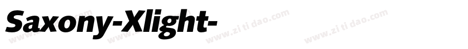 Saxony-Xlight字体转换