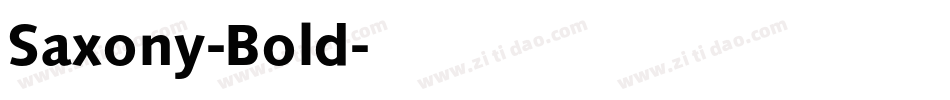 Saxony-Bold字体转换
