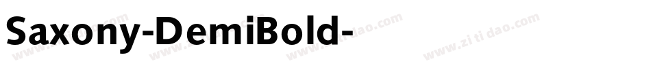 Saxony-DemiBold字体转换