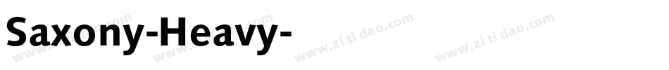 Saxony-Heavy字体转换