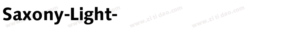 Saxony-Light字体转换