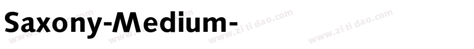 Saxony-Medium字体转换