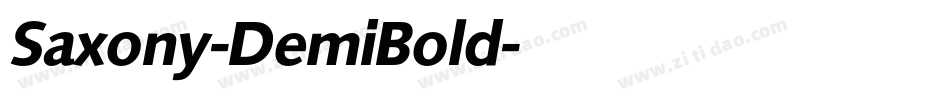 Saxony-DemiBold字体转换