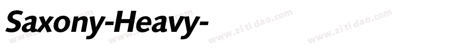 Saxony-Heavy字体转换