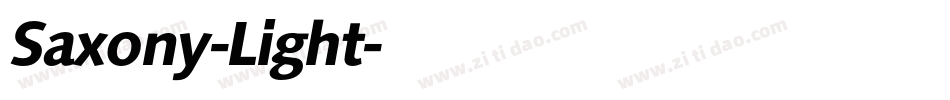 Saxony-Light字体转换