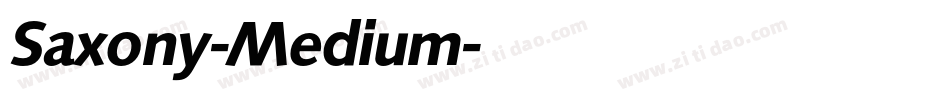Saxony-Medium字体转换