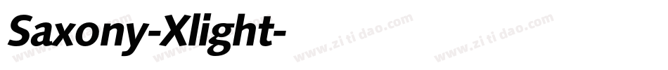 Saxony-Xlight字体转换