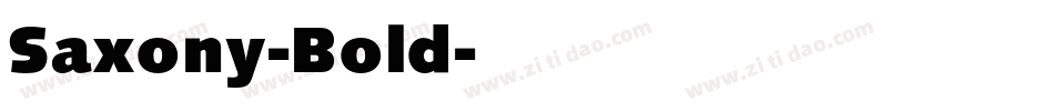 Saxony-Bold字体转换
