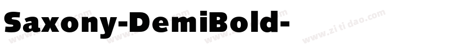 Saxony-DemiBold字体转换