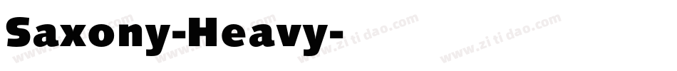 Saxony-Heavy字体转换