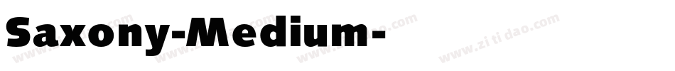 Saxony-Medium字体转换