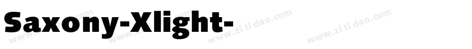 Saxony-Xlight字体转换
