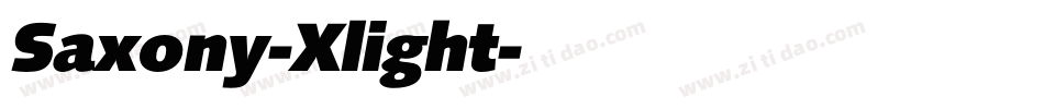 Saxony-Xlight字体转换