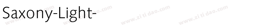 Saxony-Light字体转换