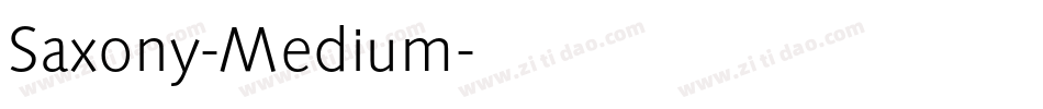 Saxony-Medium字体转换