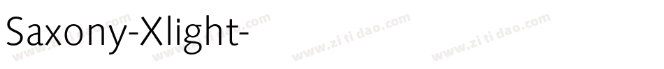 Saxony-Xlight字体转换