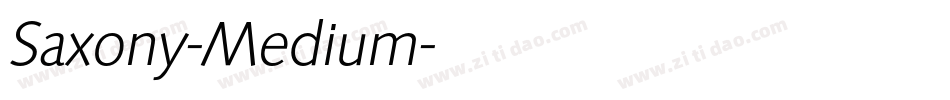 Saxony-Medium字体转换