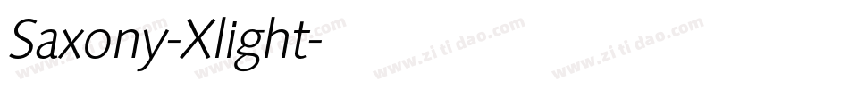 Saxony-Xlight字体转换