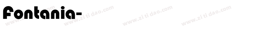 Fontania字体转换