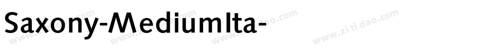 Saxony-MediumIta字体转换