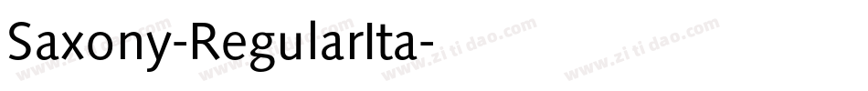 Saxony-RegularIta字体转换